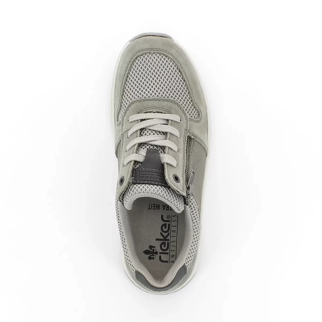 Image (6) de la chaussures Rieker - Baskets Gris en Cuir nubuck