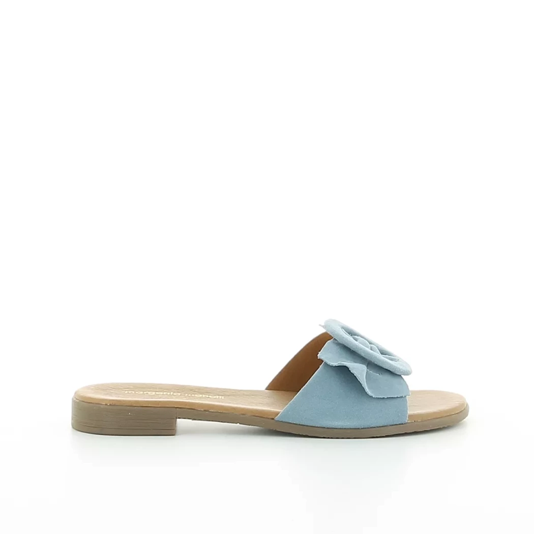 Image (2) de la chaussures Margarita Mariotti - Mules et Sabots Bleu en Cuir nubuck