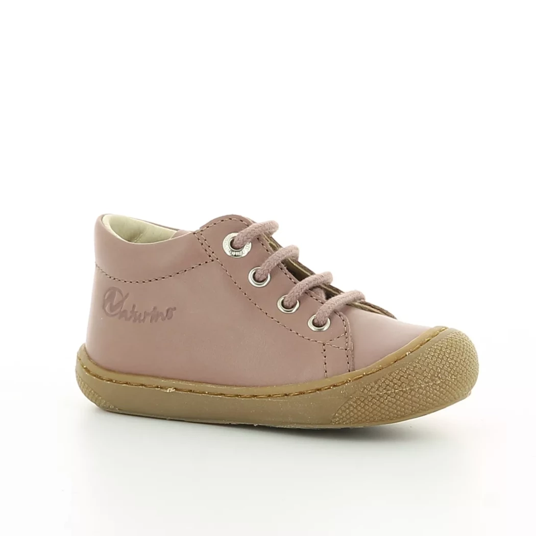 Image (1) de la chaussures Naturino - Bottines Rose en Cuir