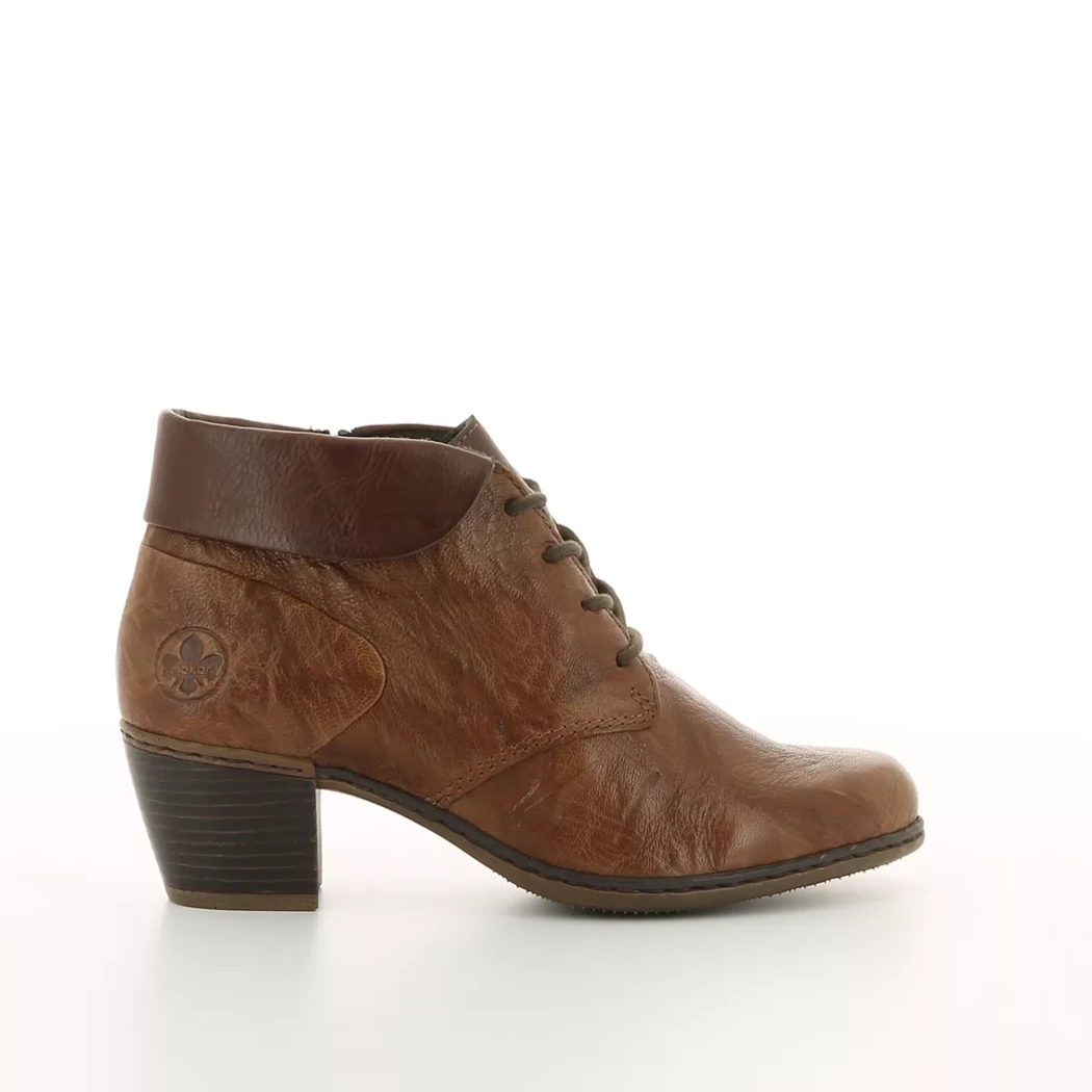 Image (2) de la chaussures Rieker - Bottines Cuir naturel / Cognac en Cuir