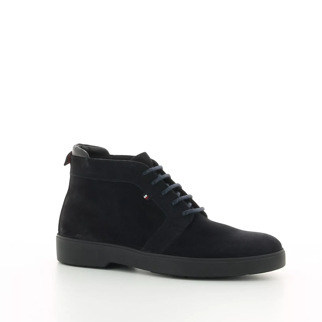 Image (1) de la chaussures Tommy jeans - Bottines Bleu en Cuir nubuck