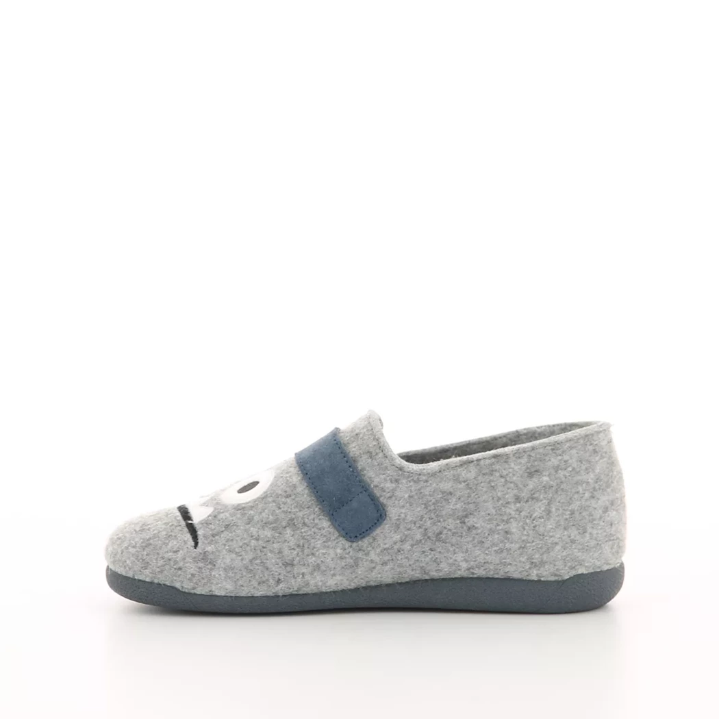 Image (4) de la chaussures Kmins - Pantoufles et Chaussons Gris en Textile