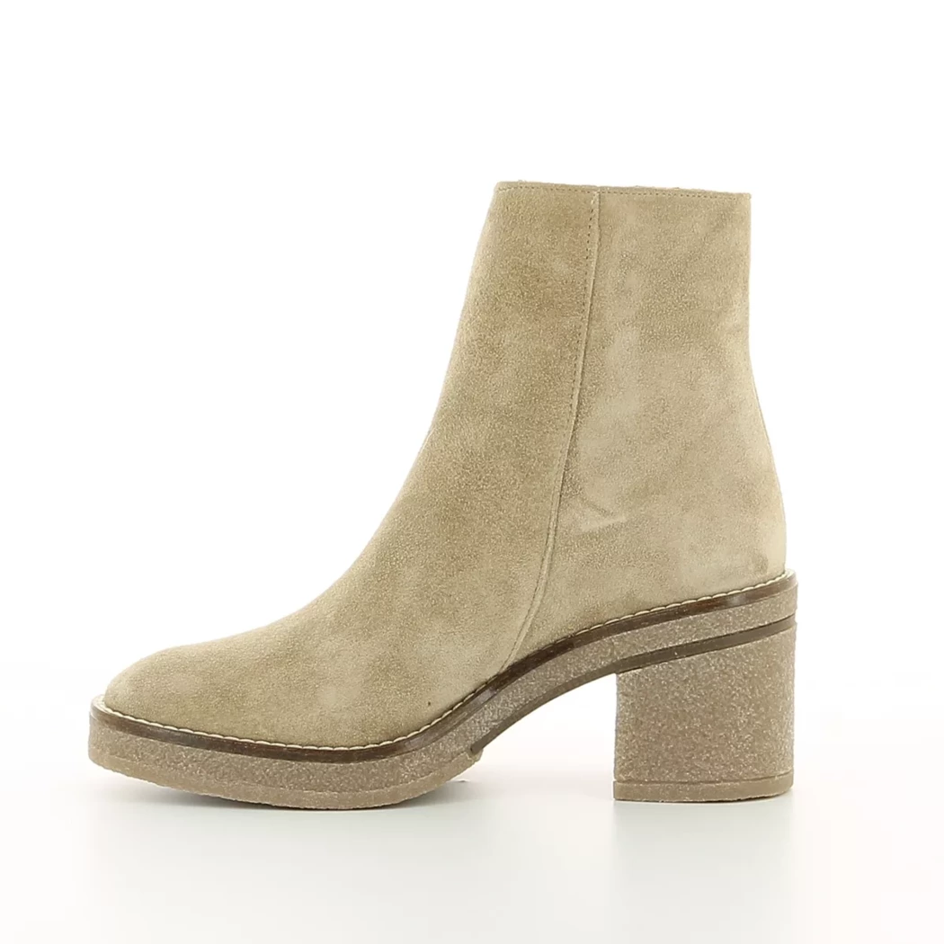 Image (4) de la chaussures Alpe - Boots Beige en Cuir nubuck