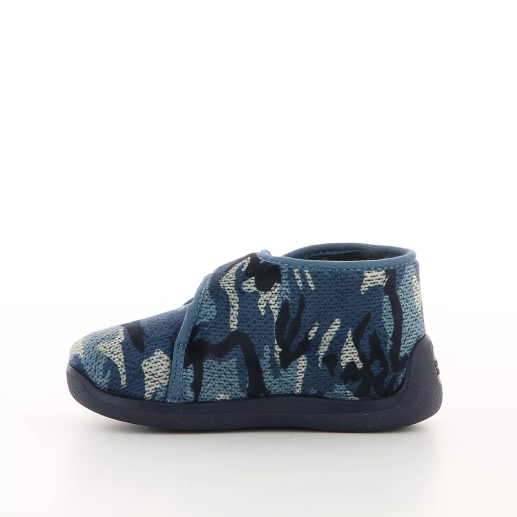 Image (4) de la chaussures Tooti - Pantoufles et Chaussons Bleu en Textile