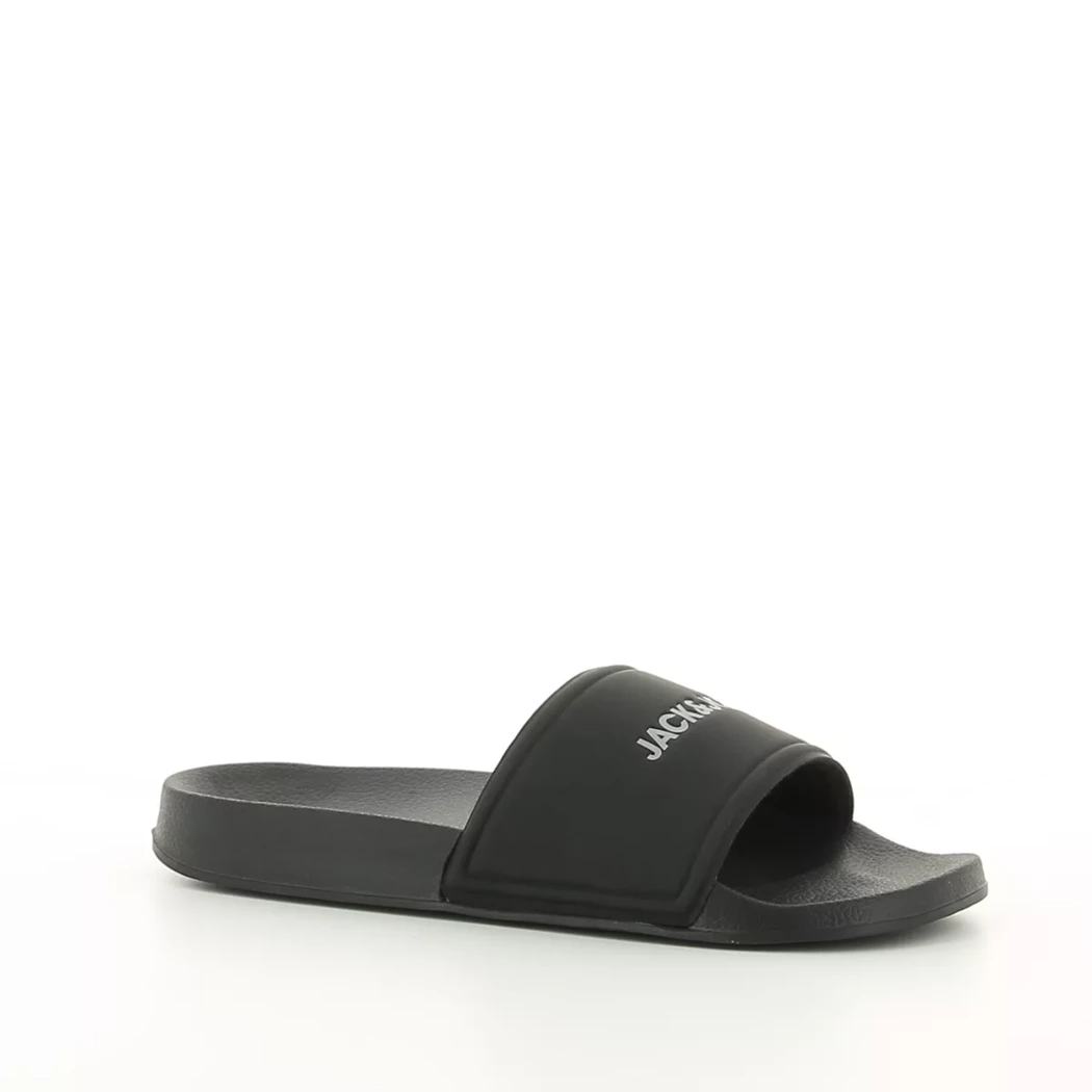 Image (1) de la chaussures Jack & Jones - Tongs et Plage Noir en Caoutchouc