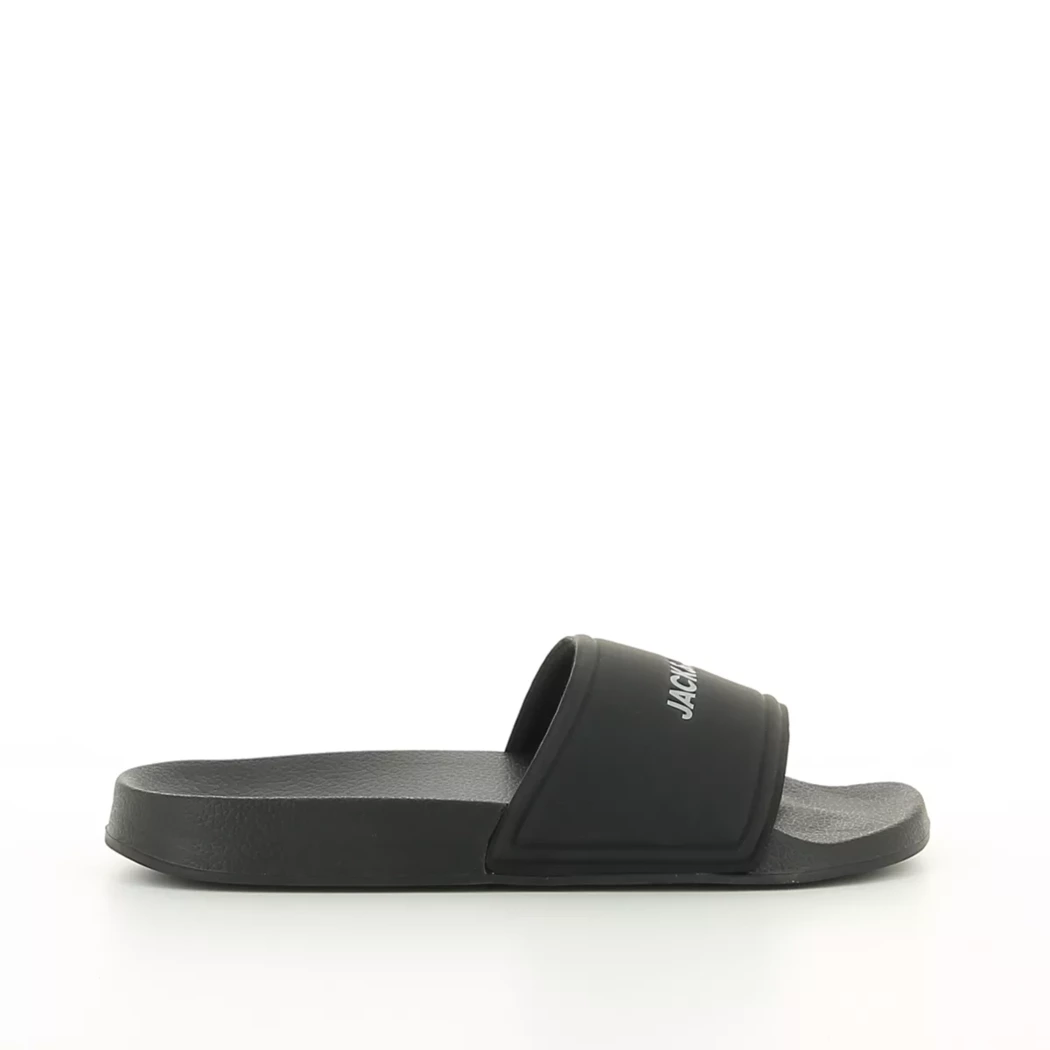 Image (2) de la chaussures Jack & Jones - Tongs et Plage Noir en Caoutchouc