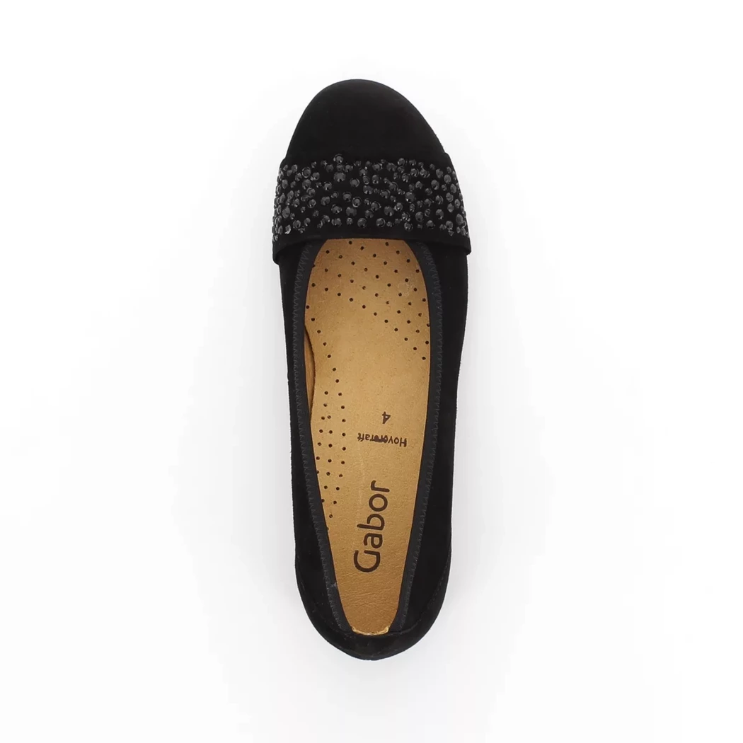 Image (6) de la chaussures Gabor - Ballerines Noir en Cuir nubuck