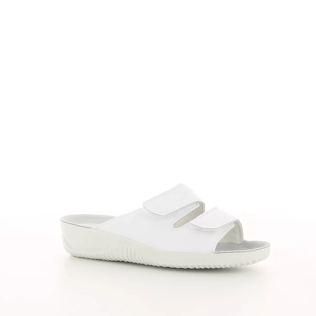 Image (1) de la chaussures Rohde - Mules et Sabots Blanc en Cuir