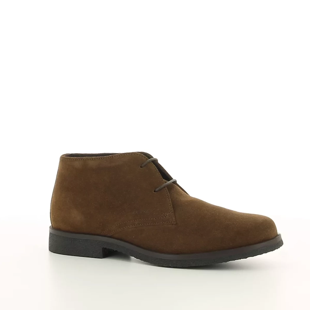 Image (1) de la chaussures Geox - Bottines Cuir naturel / Cognac en Cuir nubuck