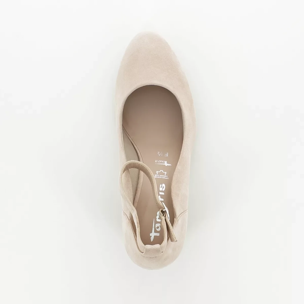 Image (6) de la chaussures Tamaris - Escarpins Beige en Cuir