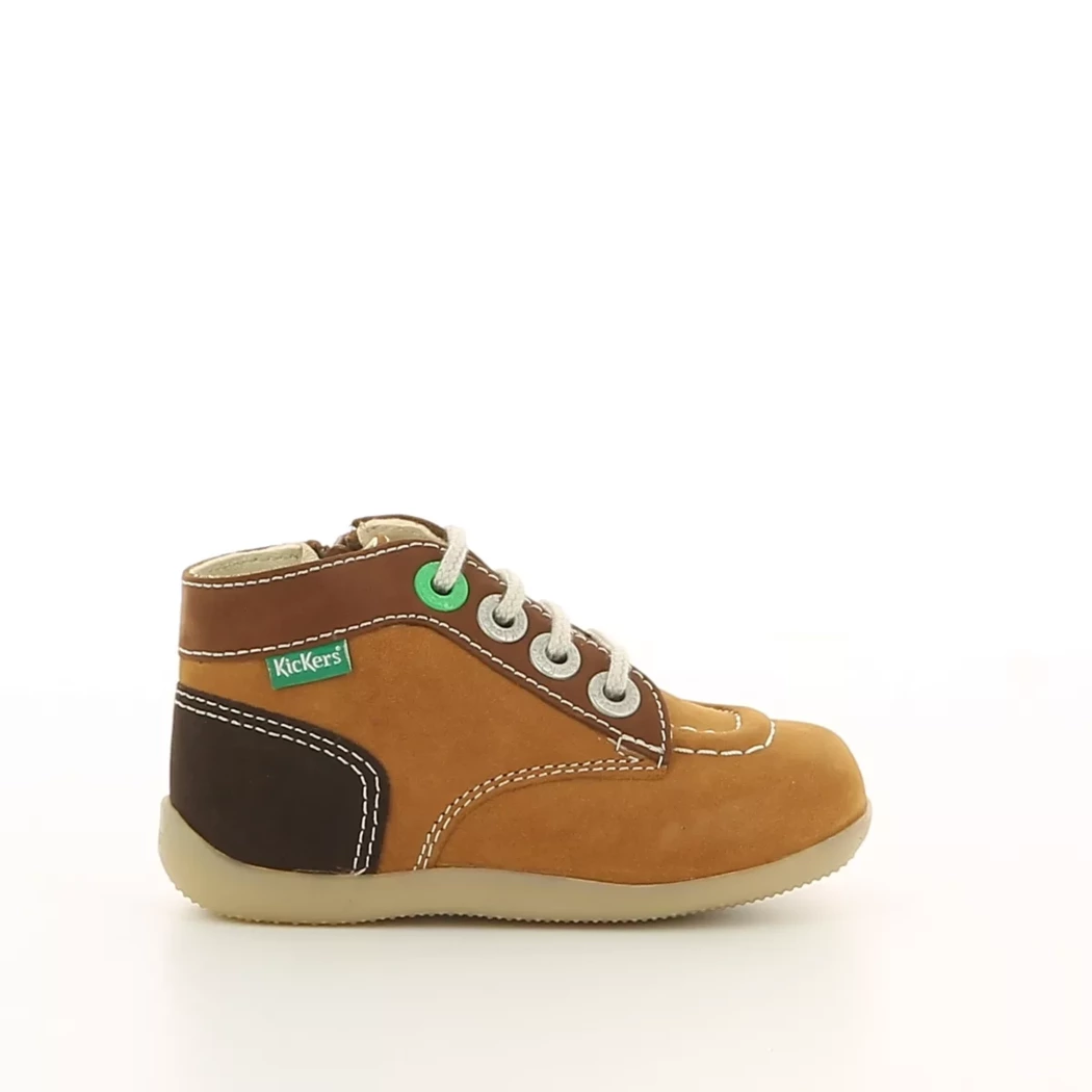 Image (2) de la chaussures Kickers - Bottines Cuir naturel / Cognac en Cuir nubuck