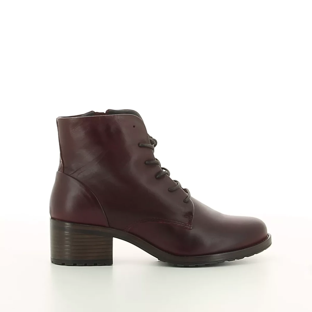 Image (2) de la chaussures Miz Mooz - Bottines Bordeaux en Cuir