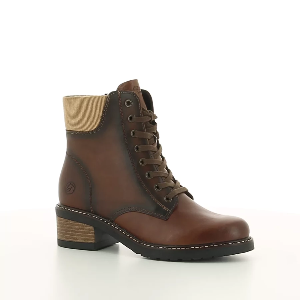 Image (1) de la chaussures Remonte - Bottines Cuir naturel / Cognac en Cuir