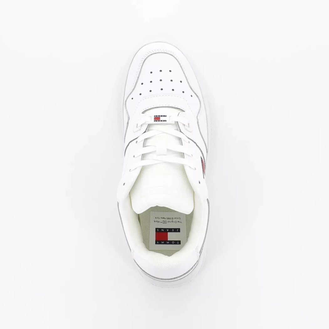 Image (6) de la chaussures Tommy jeans - Baskets Blanc en Cuir