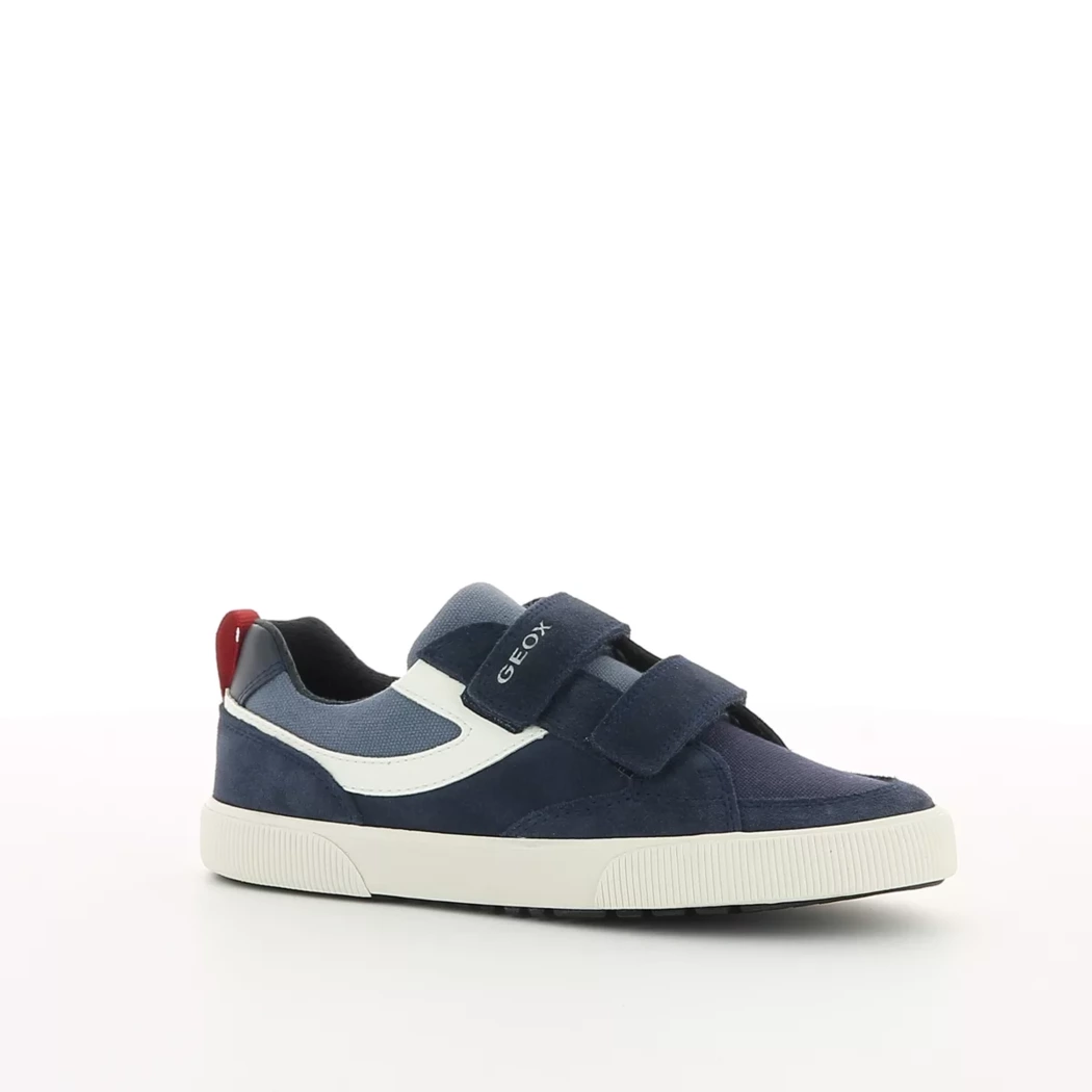 Image (1) de la chaussures Geox - Baskets Bleu en Cuir nubuck