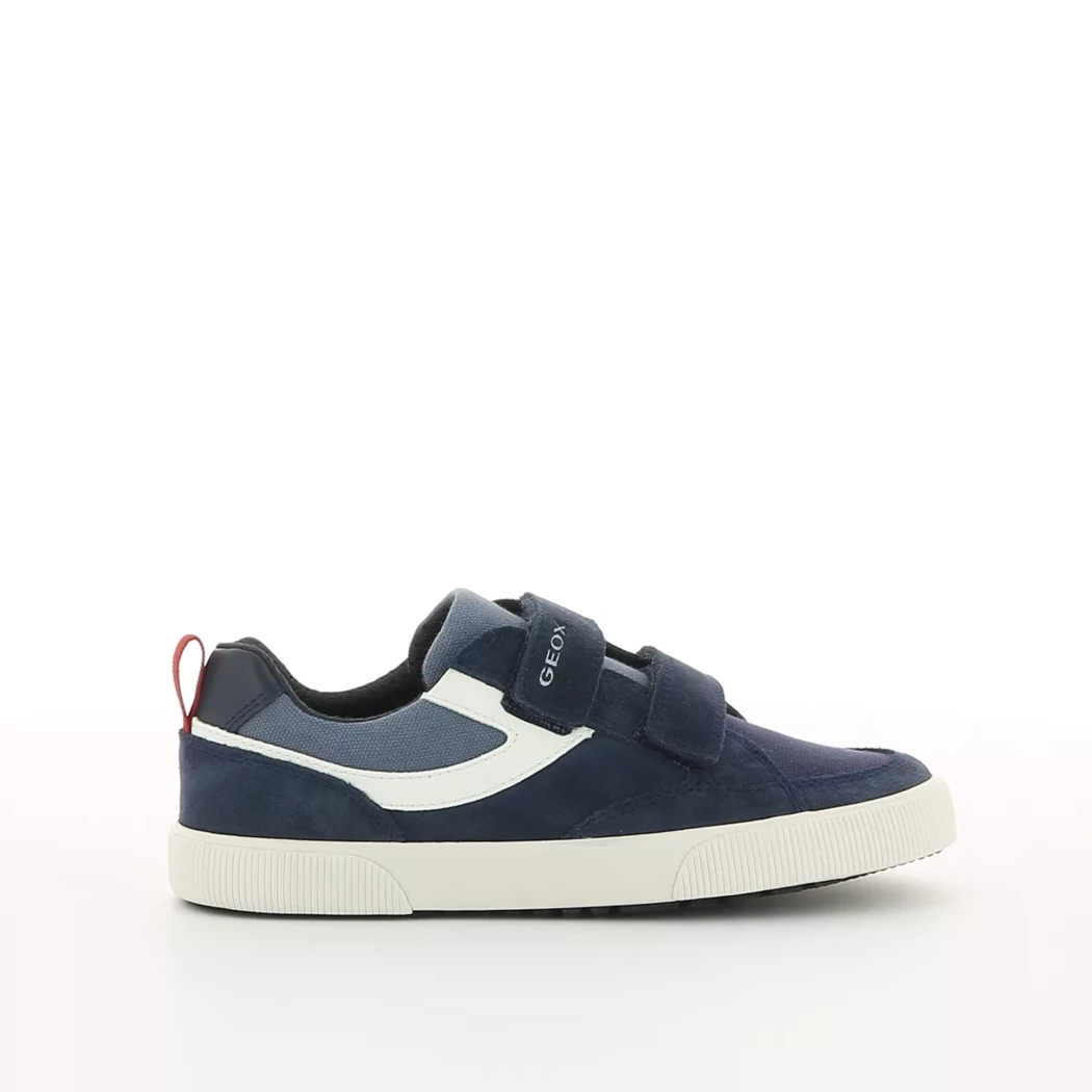 Image (2) de la chaussures Geox - Baskets Bleu en Cuir nubuck