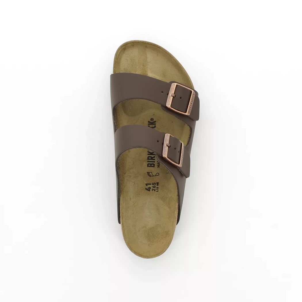 Image (6) de la chaussures Birkenstock - Mules et Sabots Marron en Cuir synthétique