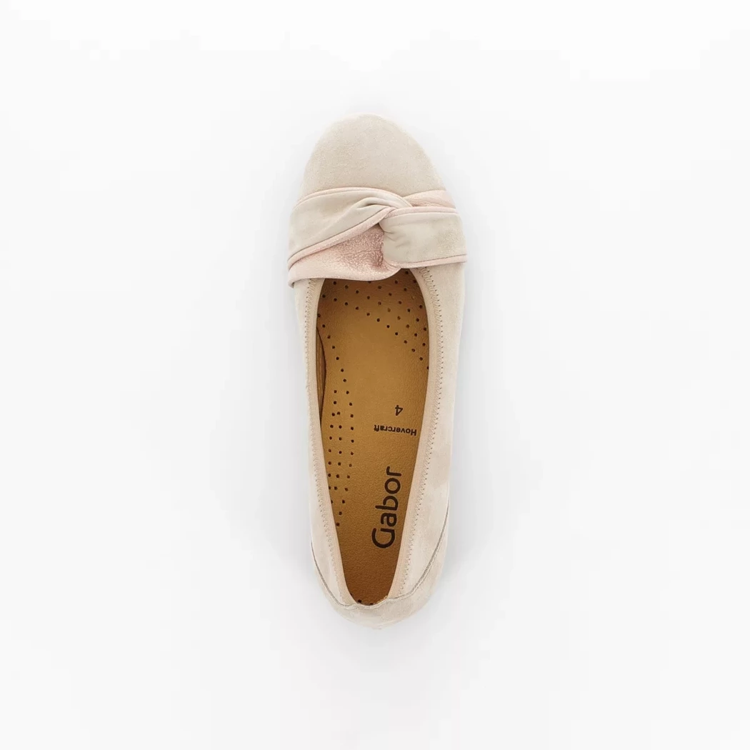 Image (6) de la chaussures Gabor - Ballerines Rose en Cuir nubuck