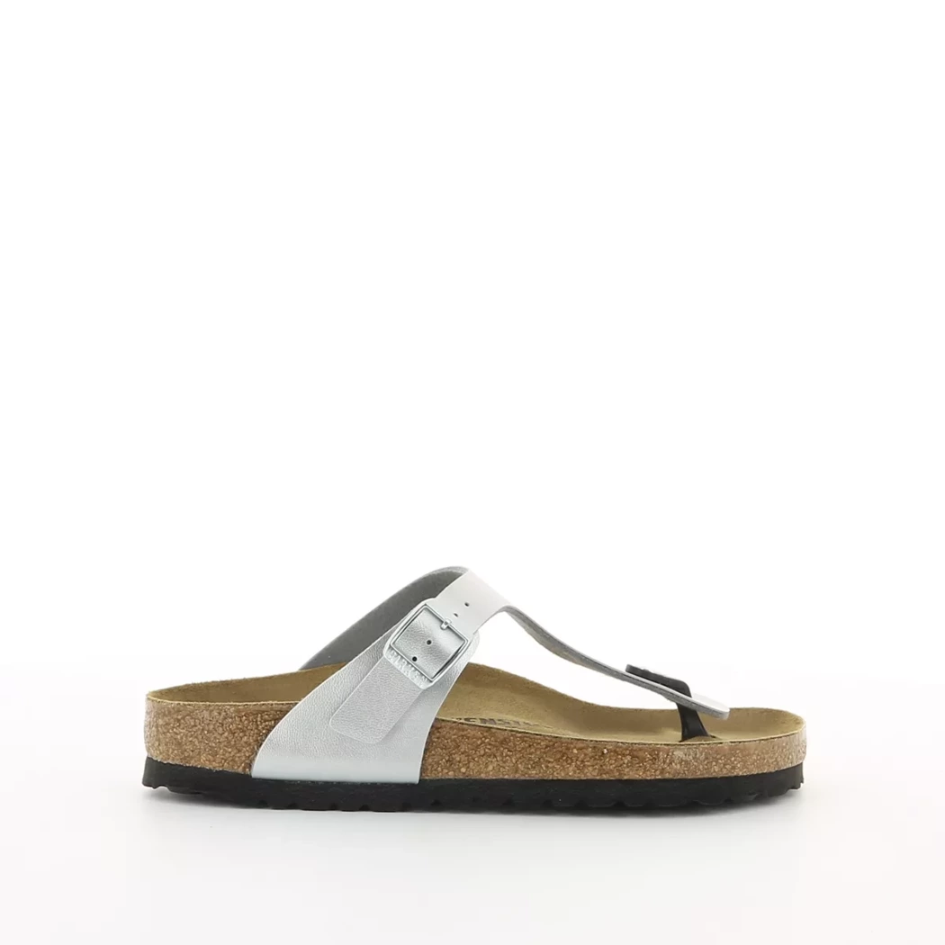 Image (2) de la chaussures Birkenstock - Mules et Sabots Argent en Cuir synthétique