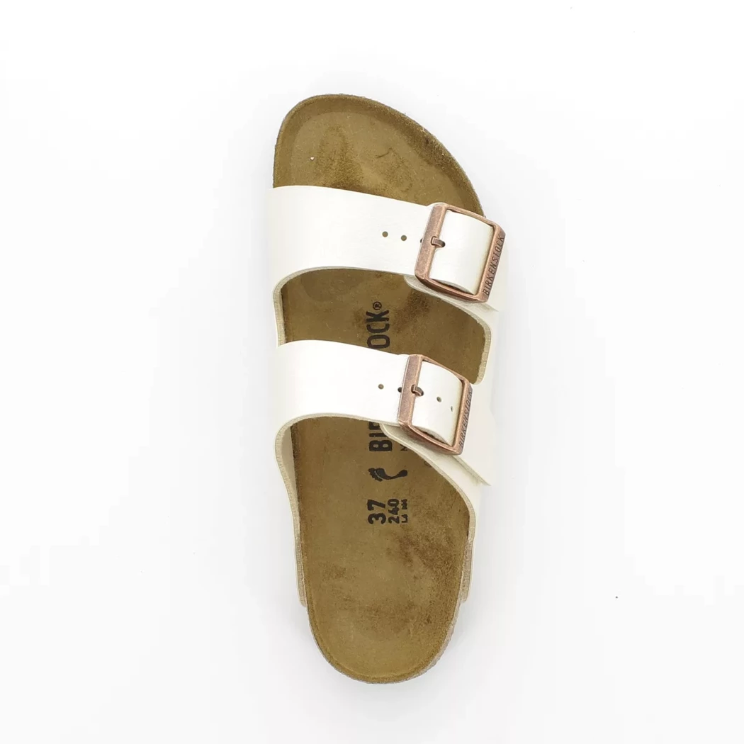 Image (6) de la chaussures Birkenstock - Mules et Sabots Blanc en Cuir synthétique