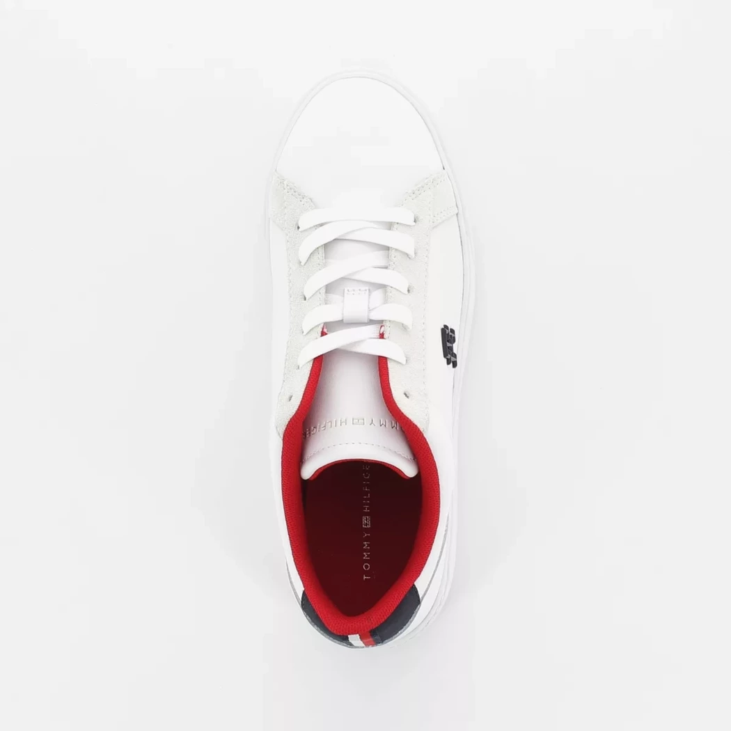 Image (6) de la chaussures Tommy Hilfiger - Baskets Blanc en Cuir