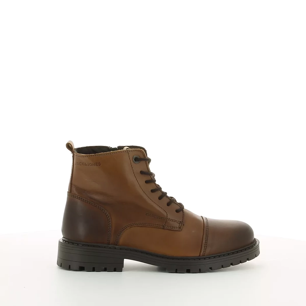 Image (2) de la chaussures Jack & Jones - Bottines Cuir naturel / Cognac en Cuir