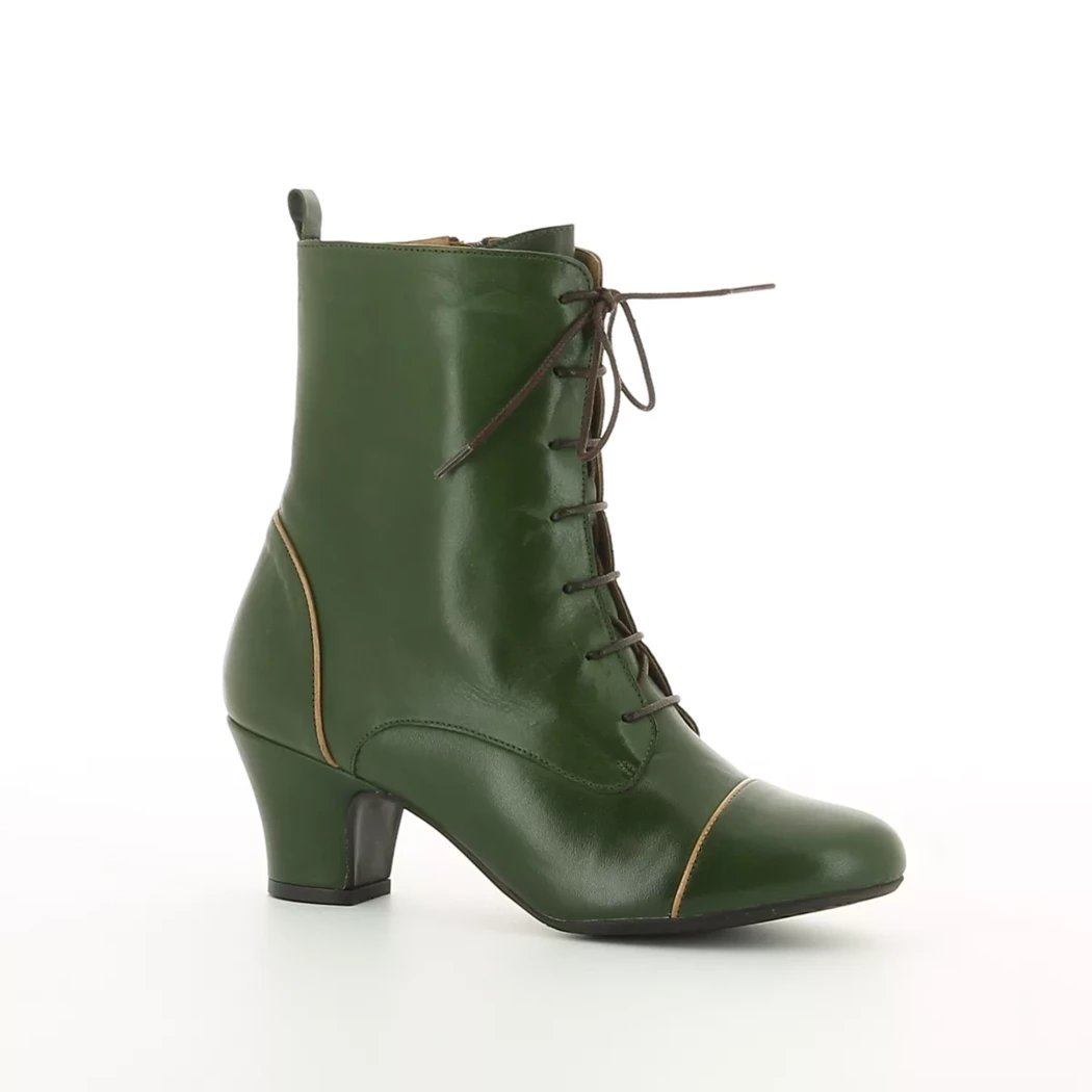 Image (1) de la chaussures Miz Mooz - Bottines Vert en Cuir