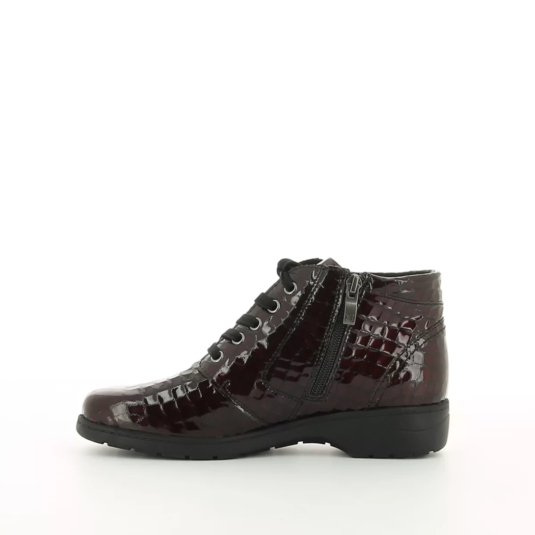 Image (4) de la chaussures Caprice - Bottines Bordeaux en Cuir vernis