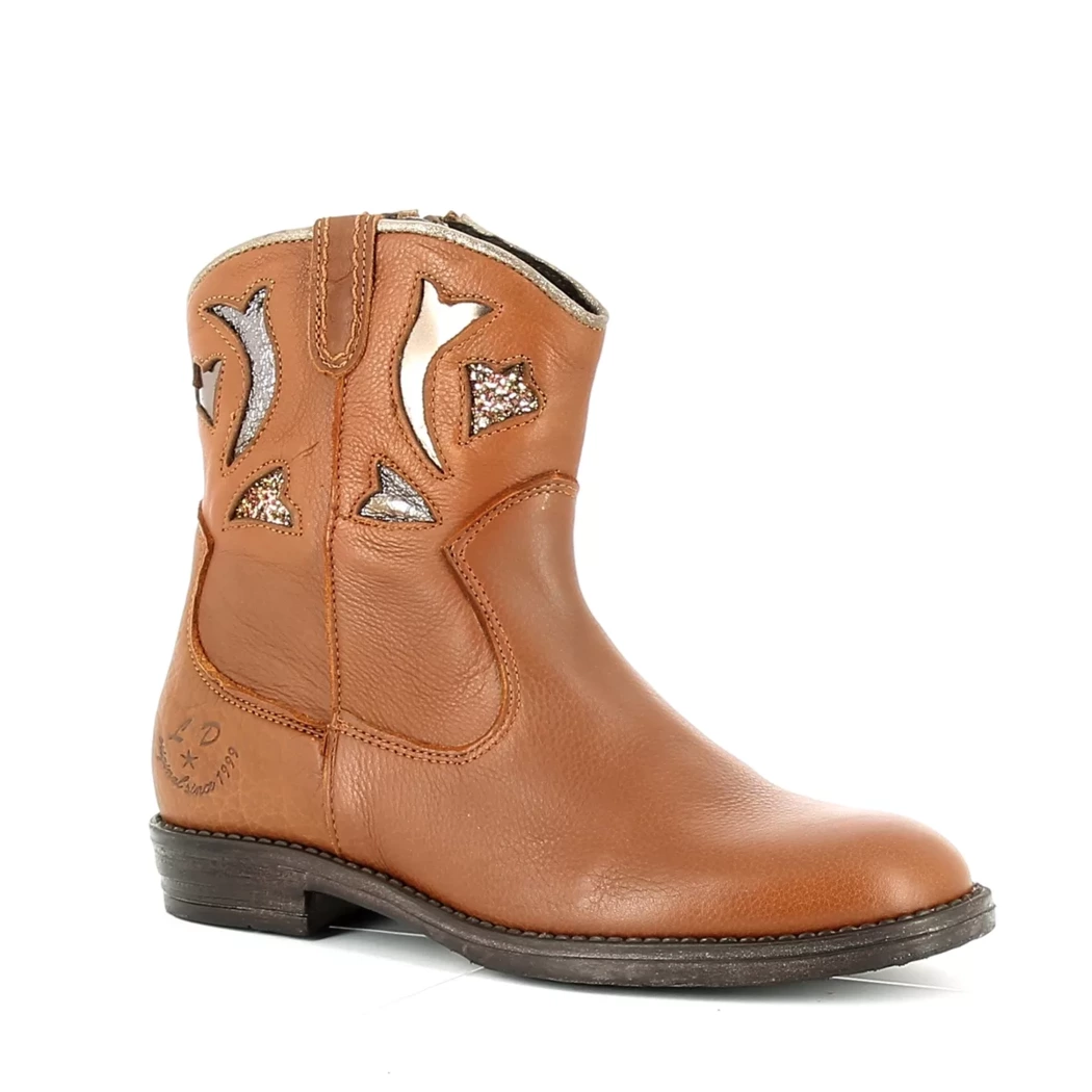 Image (1) de la chaussures Little David - Boots Cuir naturel / Cognac en Cuir