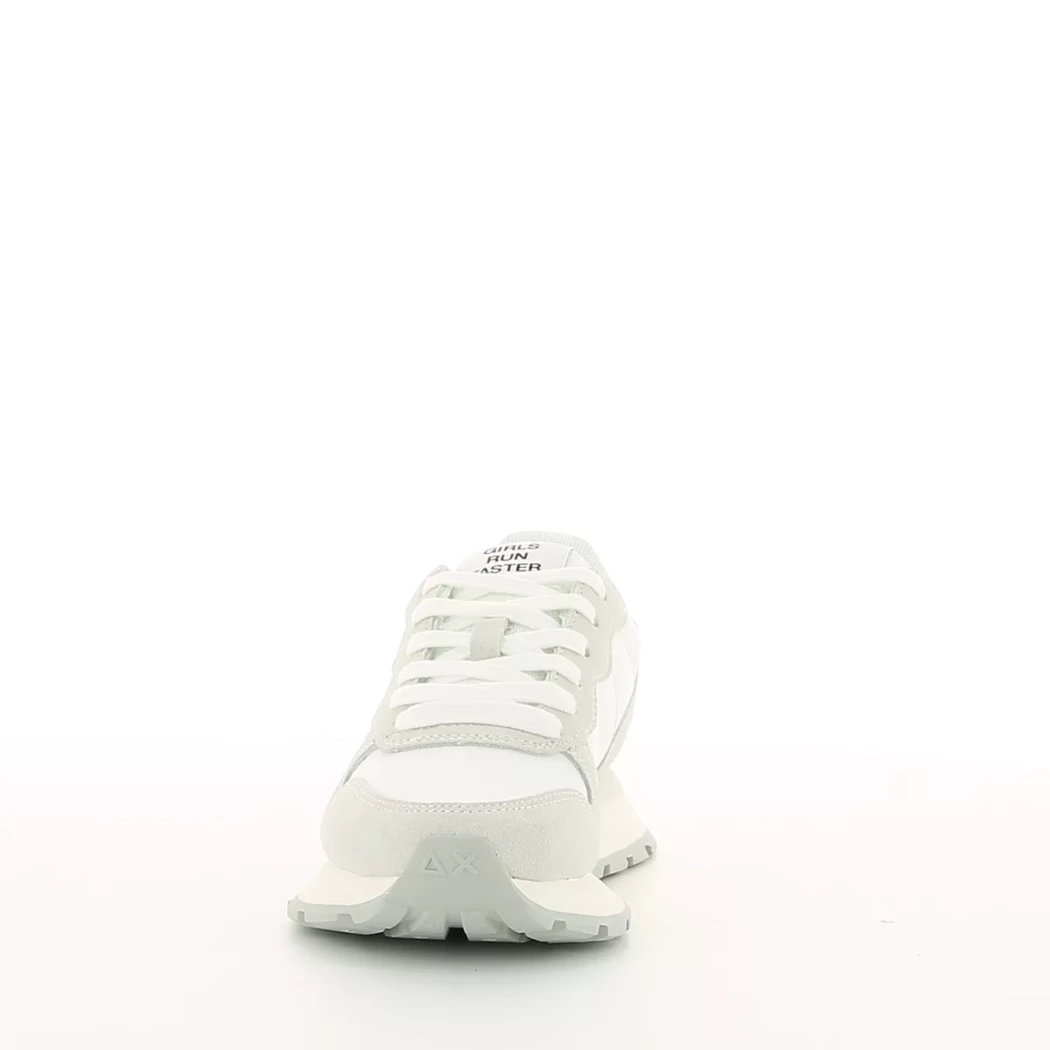 Image (5) de la chaussures Sun68 - Baskets Blanc en Cuir nubuck