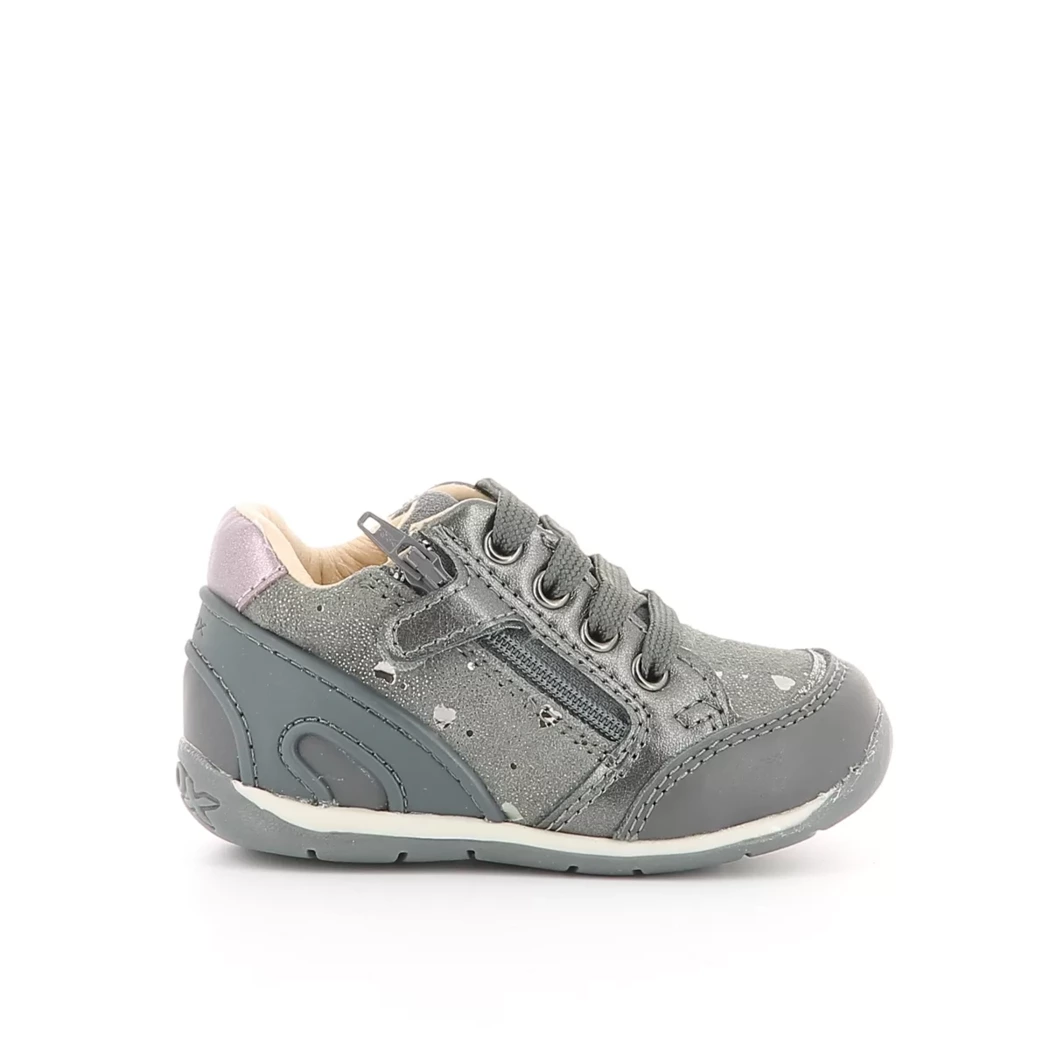 Image (2) de la chaussures Geox - Bottines Gris en Cuir