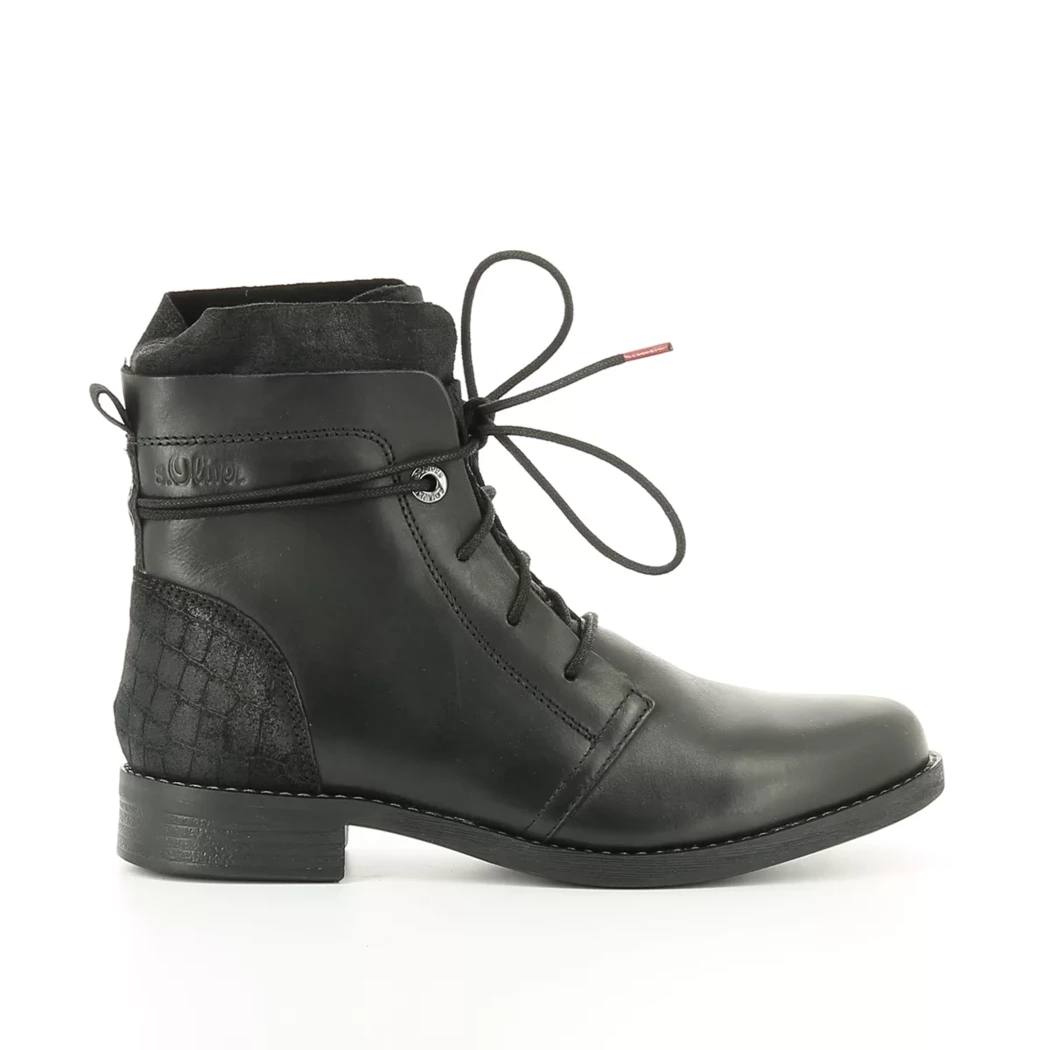 Image (2) de la chaussures S.Oliver - Bottines Noir en Cuir