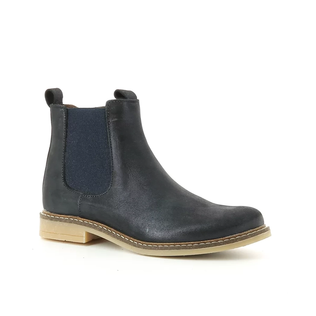 Image (1) de la chaussures Bellamy - Boots Bleu en Cuir nubuck