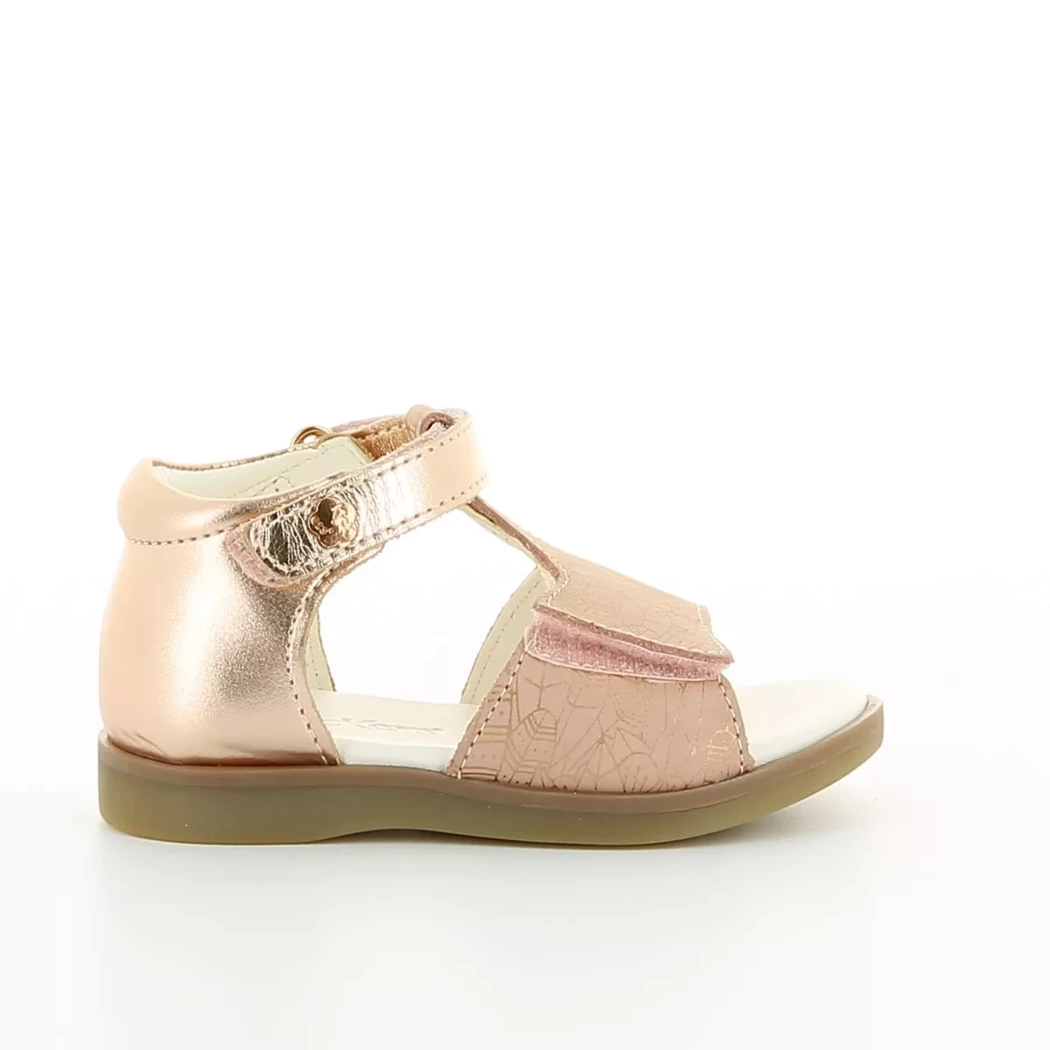 Image (2) de la chaussures Kickers - Sandales et Nu-Pieds Rose en Cuir nubuck