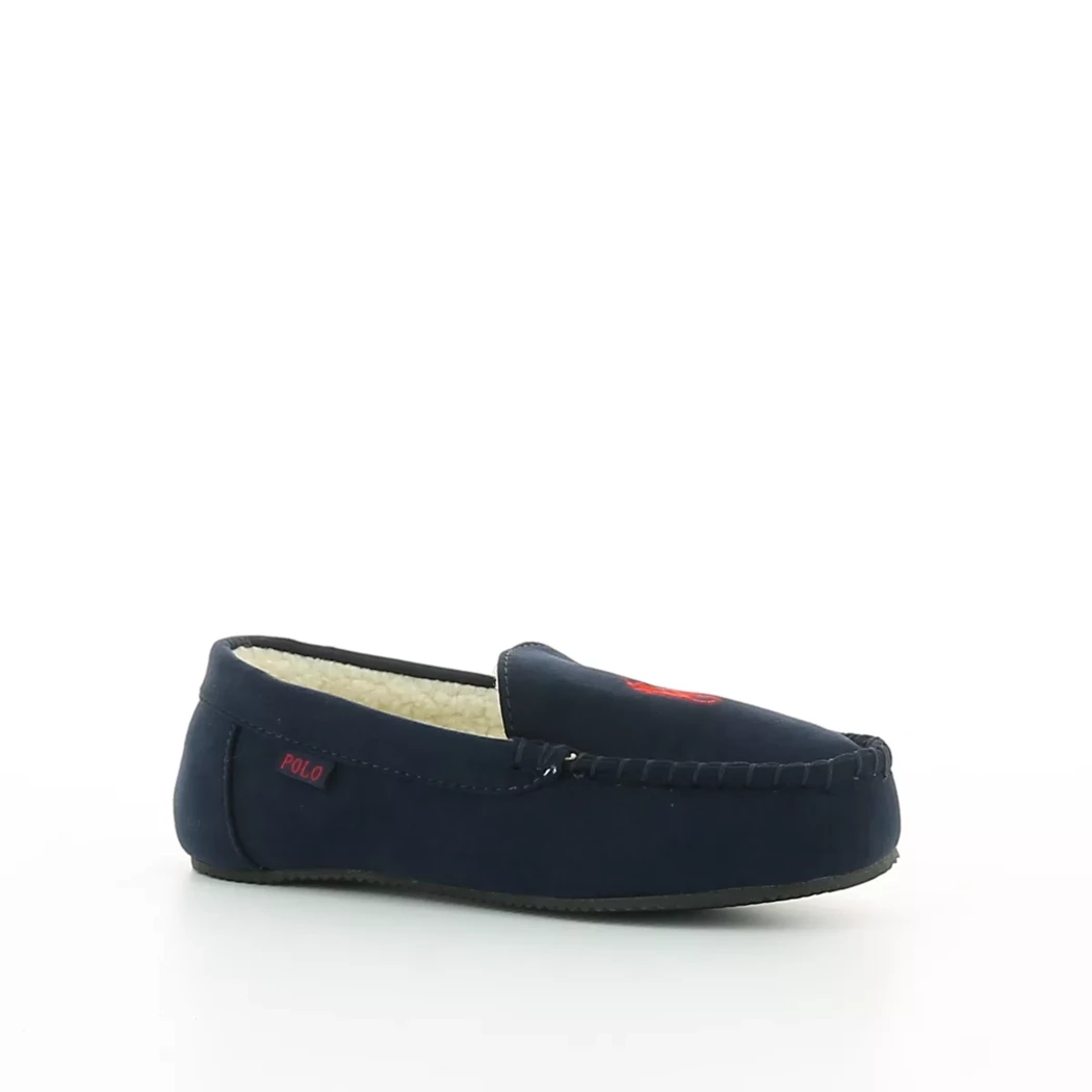 Image (1) de la chaussures Ralph Lauren - Pantoufles et Chaussons Bleu en Cuir nubuck