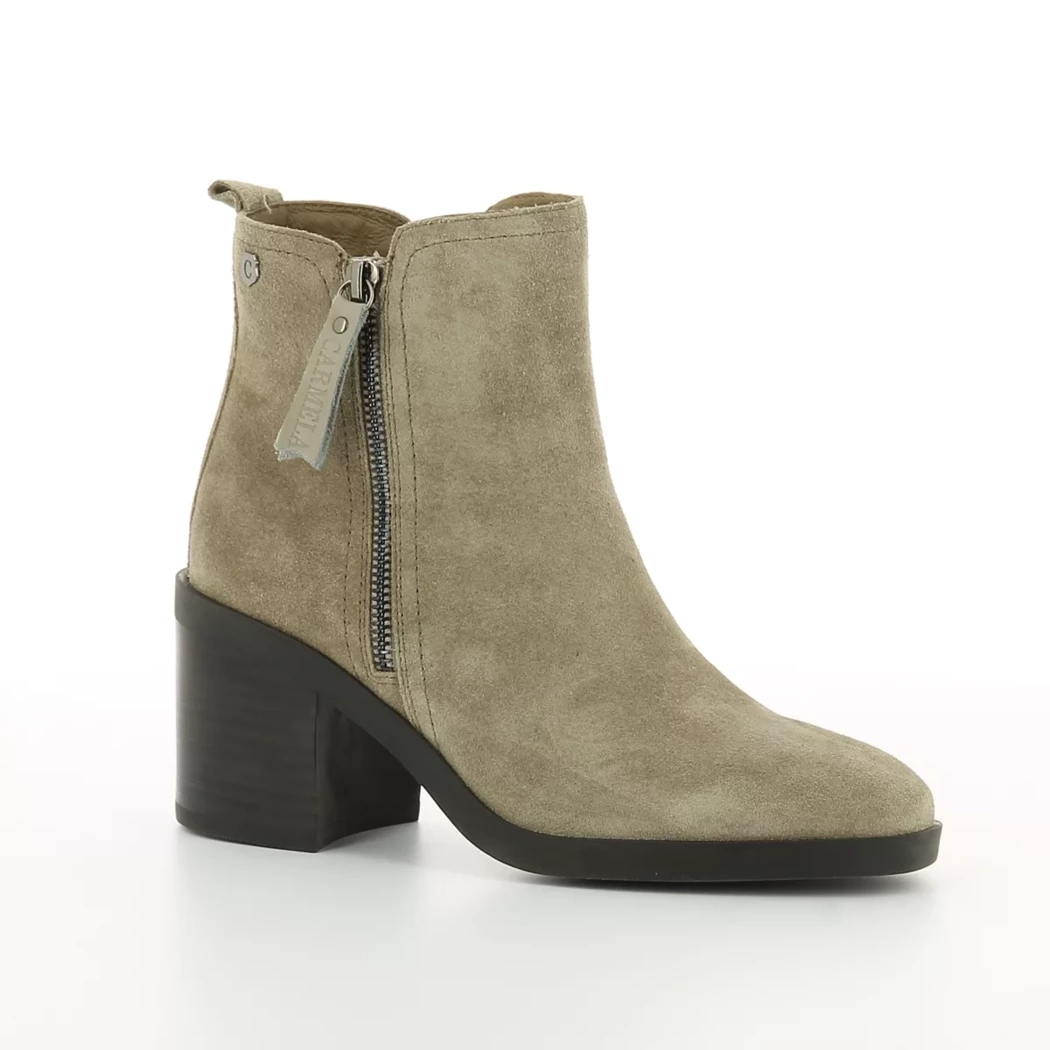 Image (1) de la chaussures Carmela - Boots Taupe en Cuir nubuck