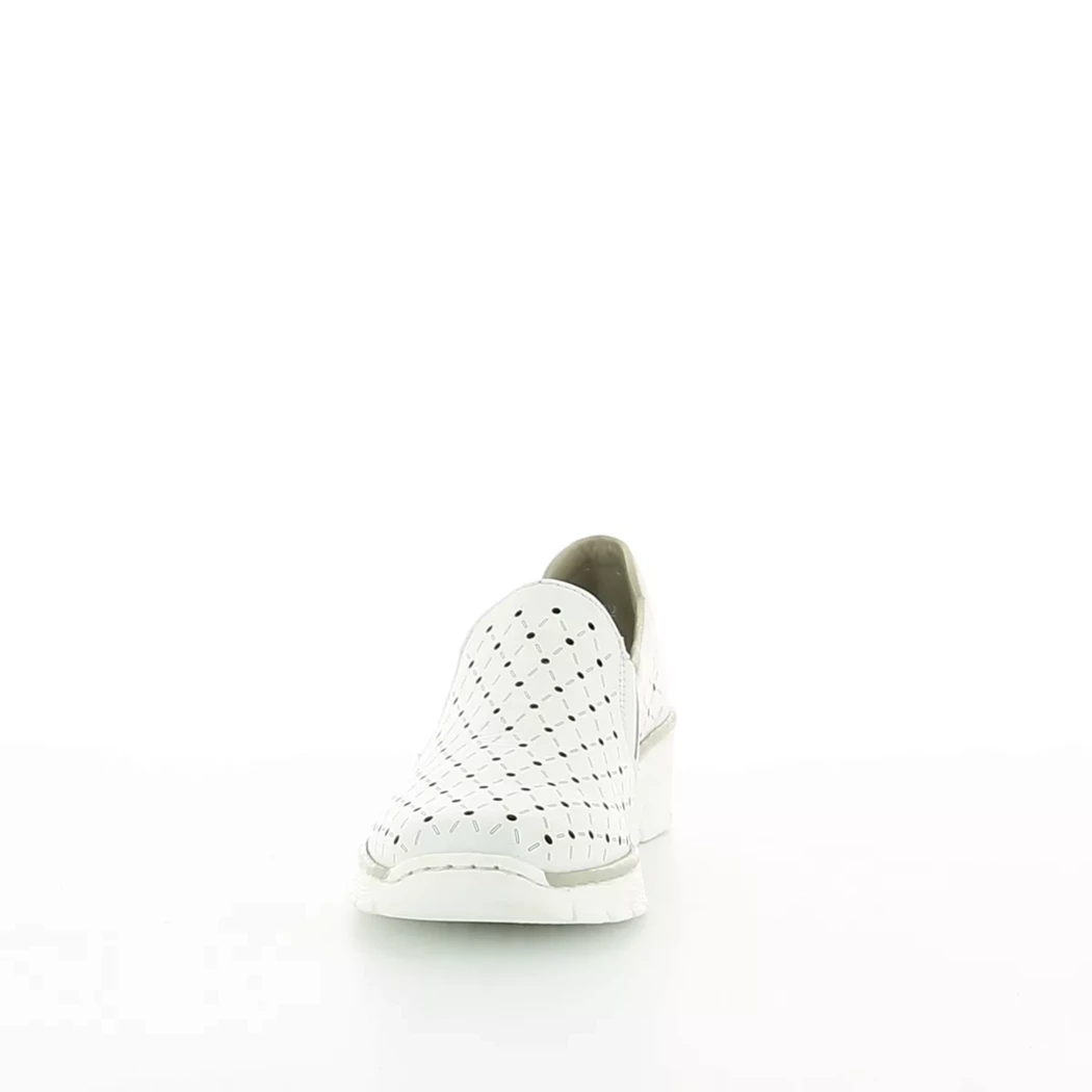 Image (5) de la chaussures Rieker - Mocassins Blanc en Cuir