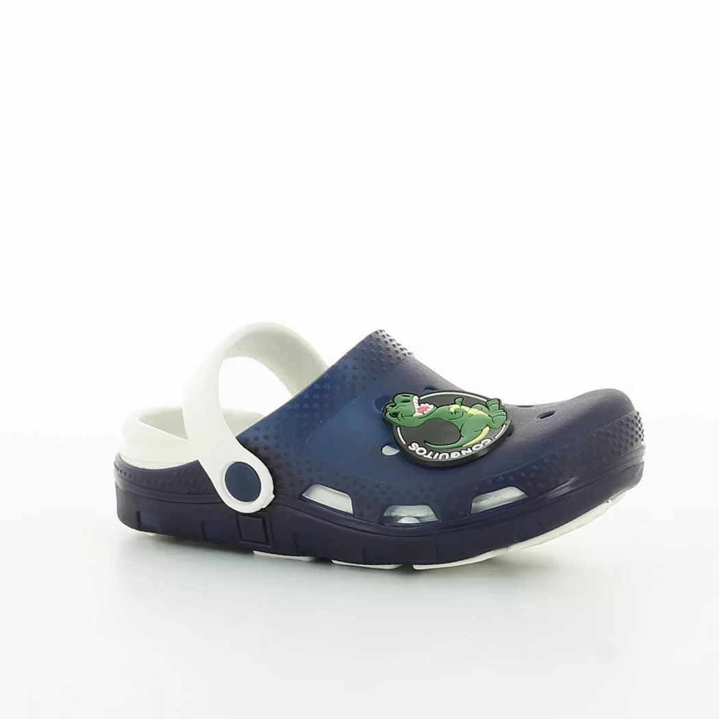Image (1) de la chaussures Conguitos - Mules et Sabots Bleu en Caoutchouc