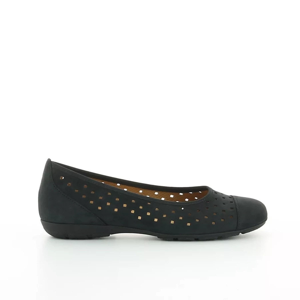 Image (2) de la chaussures Gabor - Ballerines Bleu en Cuir nubuck