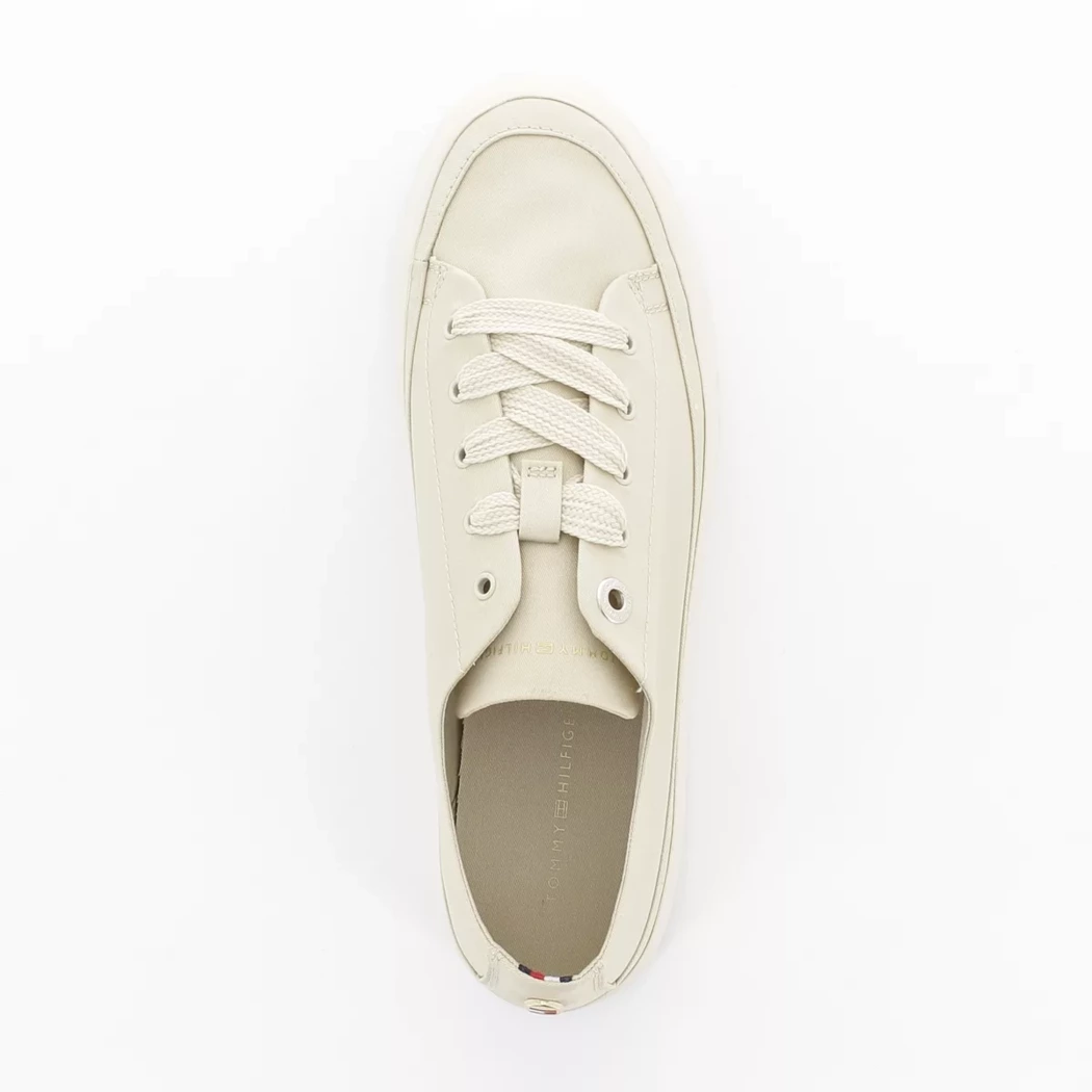 Image (6) de la chaussures Tommy Hilfiger - Baskets Beige en Textile