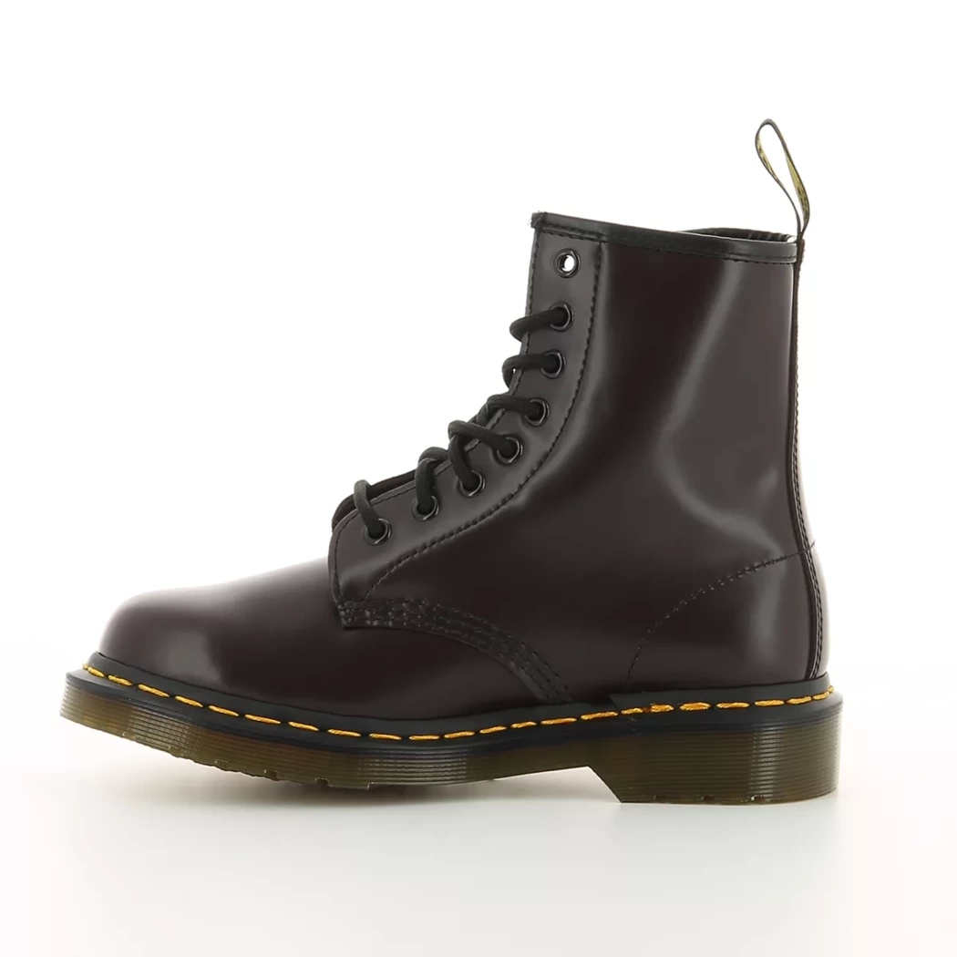 Image (4) de la chaussures Dr. Martens - Bottines Bordeaux en Cuir