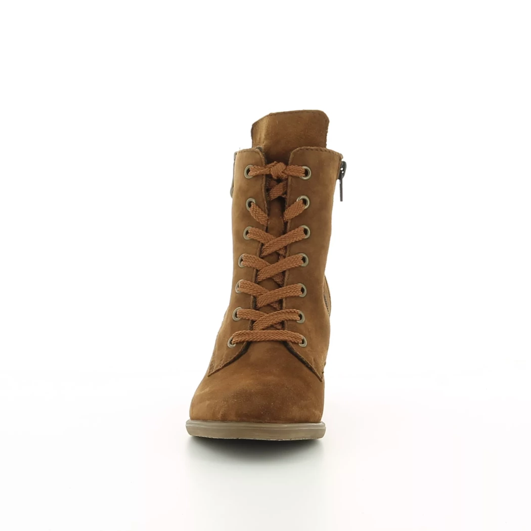 Image (3) de la chaussures Rieker - Bottines Cuir naturel / Cognac en Cuir nubuck