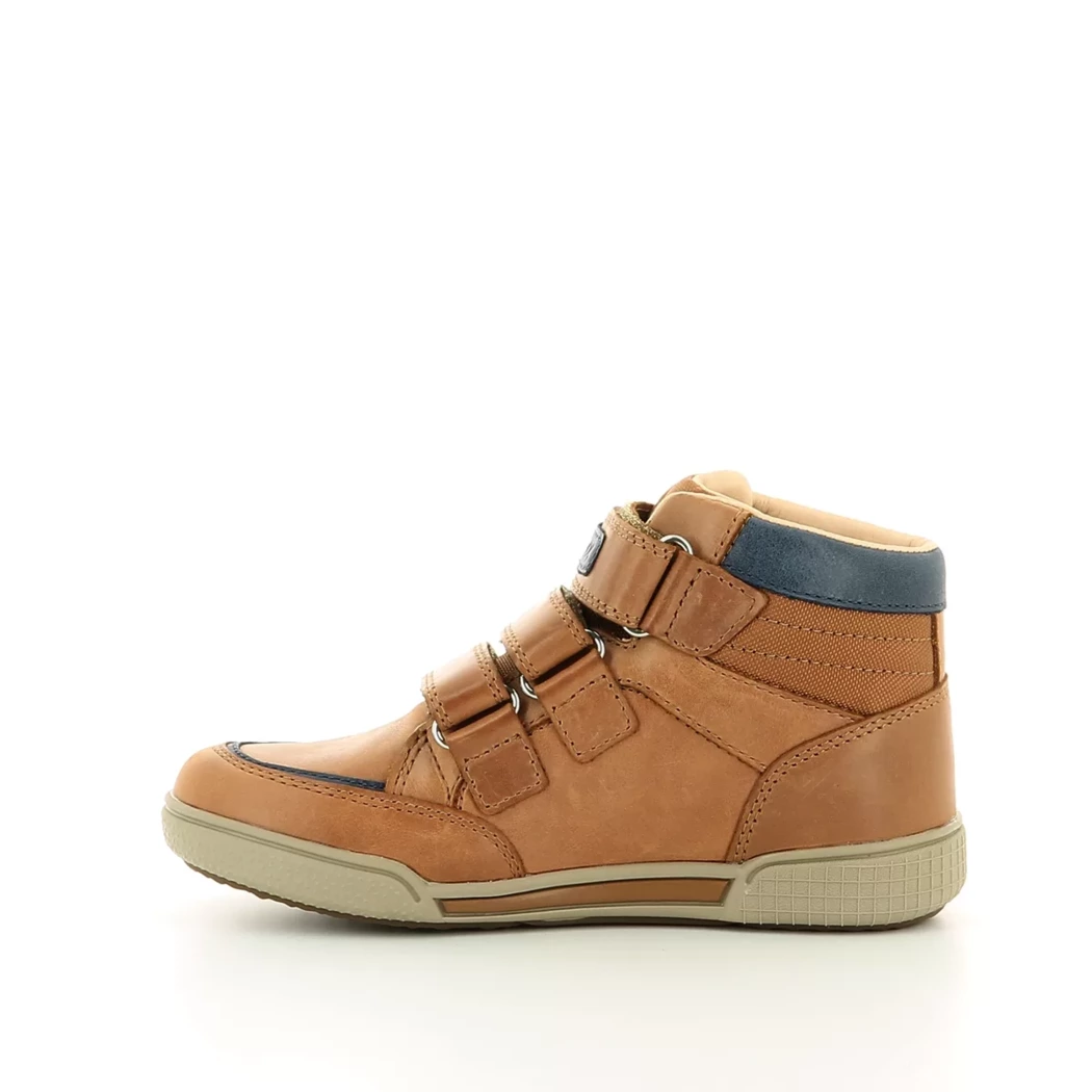 Image (4) de la chaussures Geox - Bottines Cuir naturel / Cognac en Cuir et textile