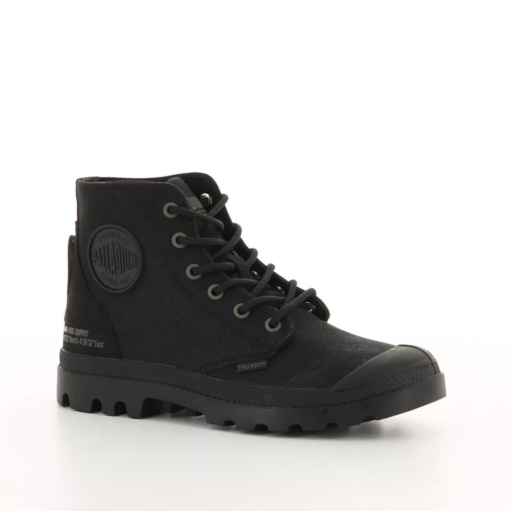 Image (1) de la chaussures Palladium - Bottines Noir en Cuir nubuck