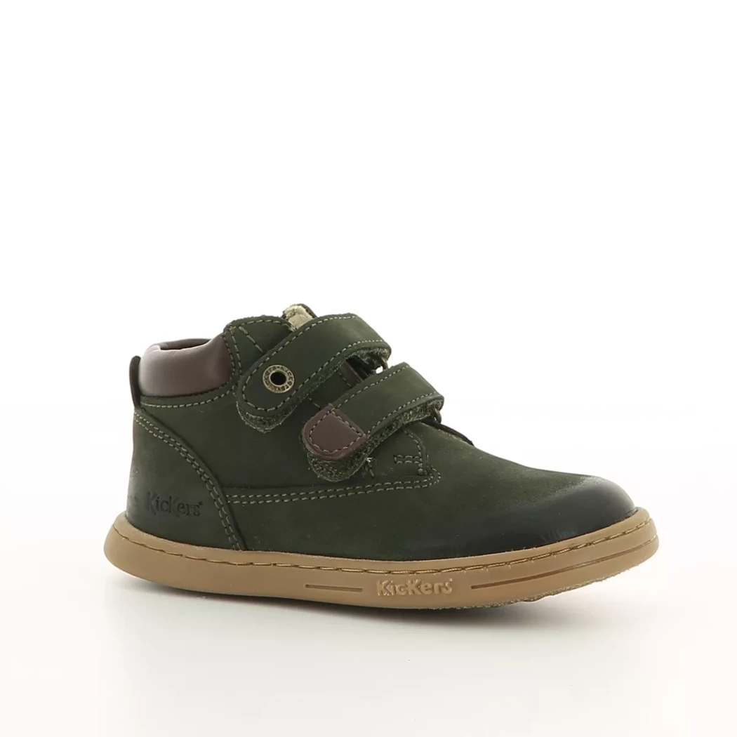 Image (1) de la chaussures Kickers - Bottines Vert en Cuir nubuck