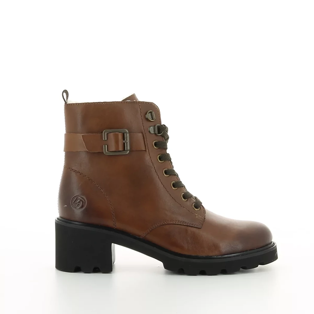 Image (2) de la chaussures Remonte - Bottines Cuir naturel / Cognac en Cuir