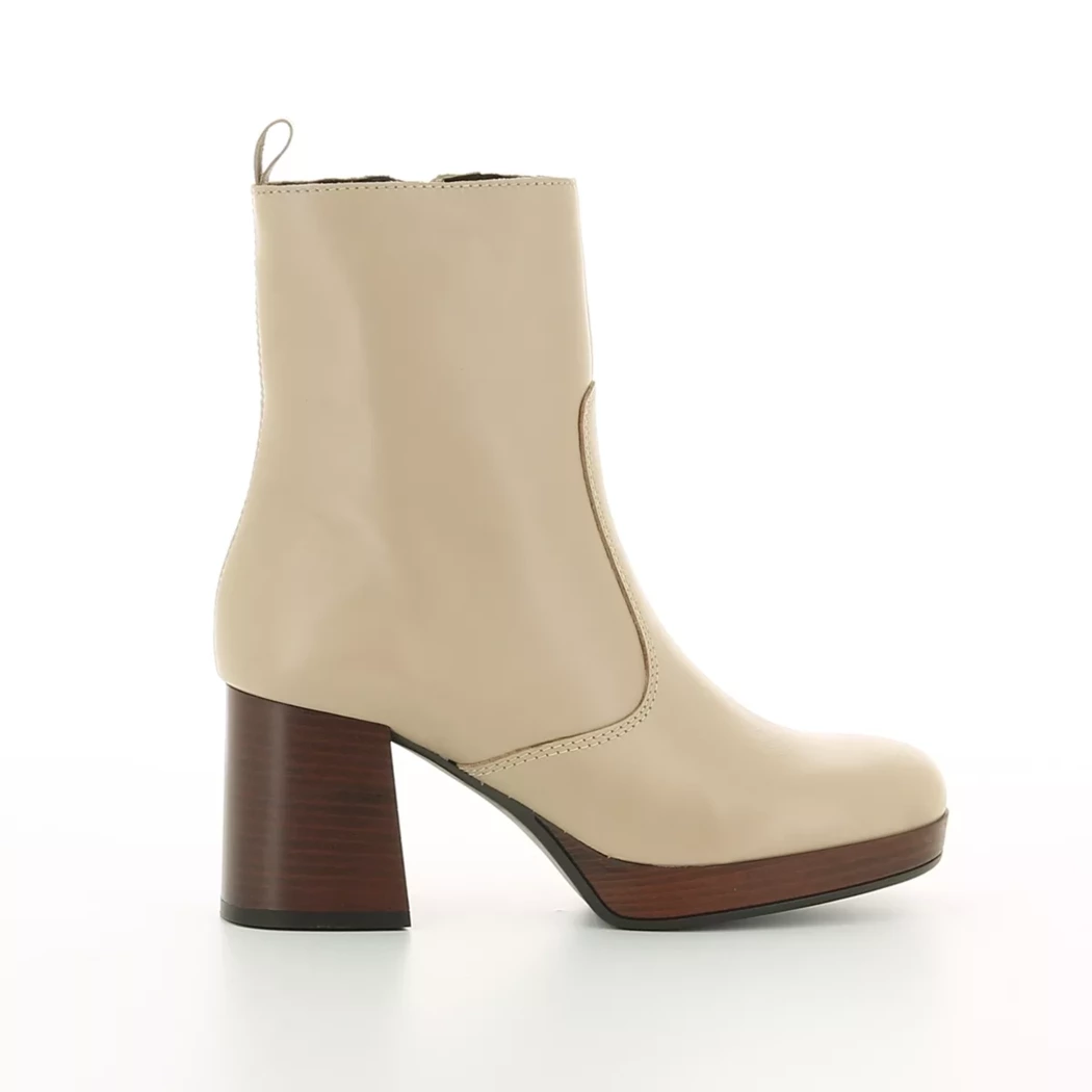 Image (2) de la chaussures Bull Boxer - Boots Beige en Cuir