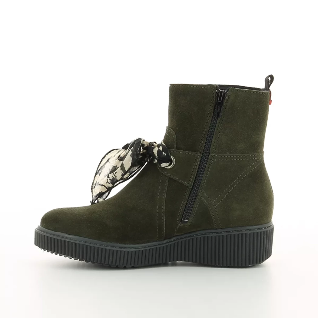 Image (4) de la chaussures Goodstep - Boots Vert en Cuir nubuck