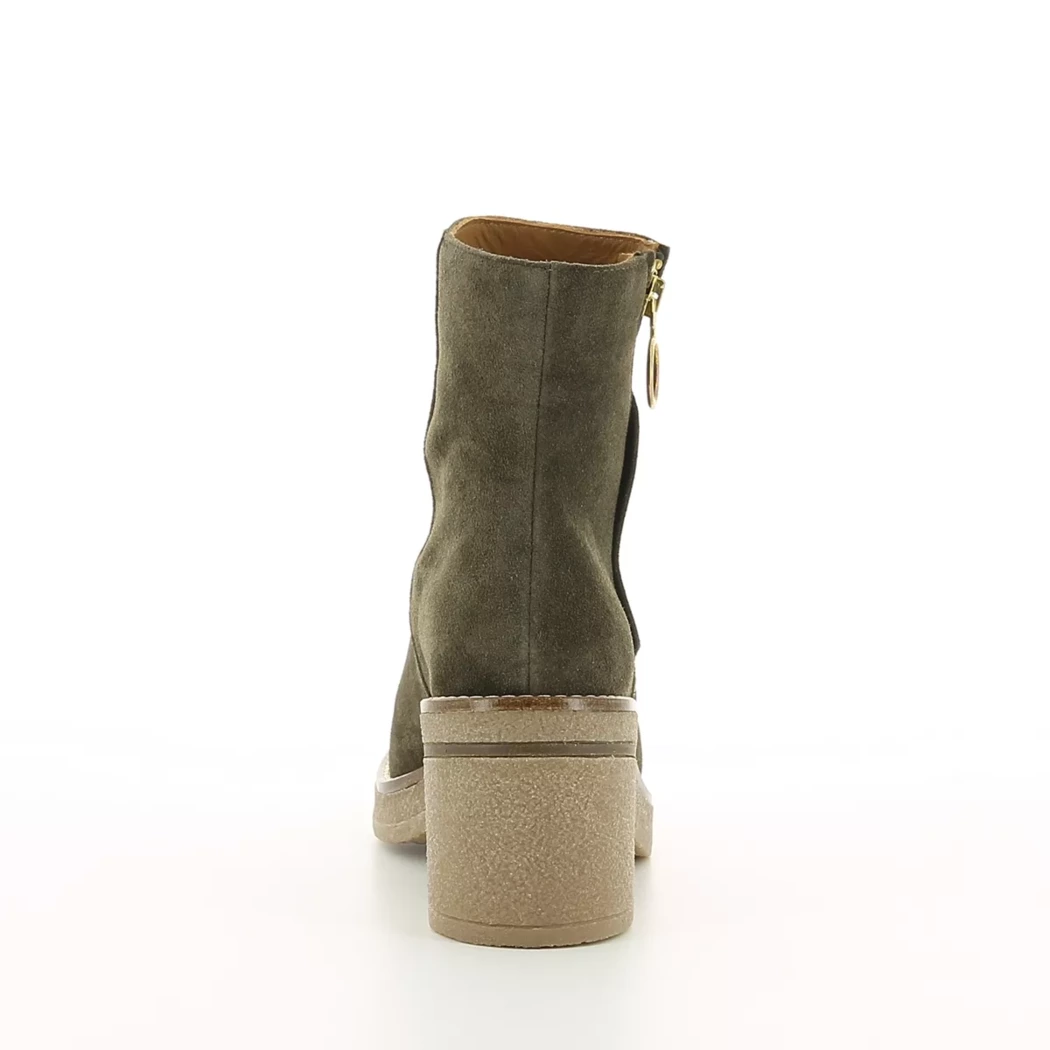 Image (3) de la chaussures Alpe - Boots Vert en Cuir nubuck