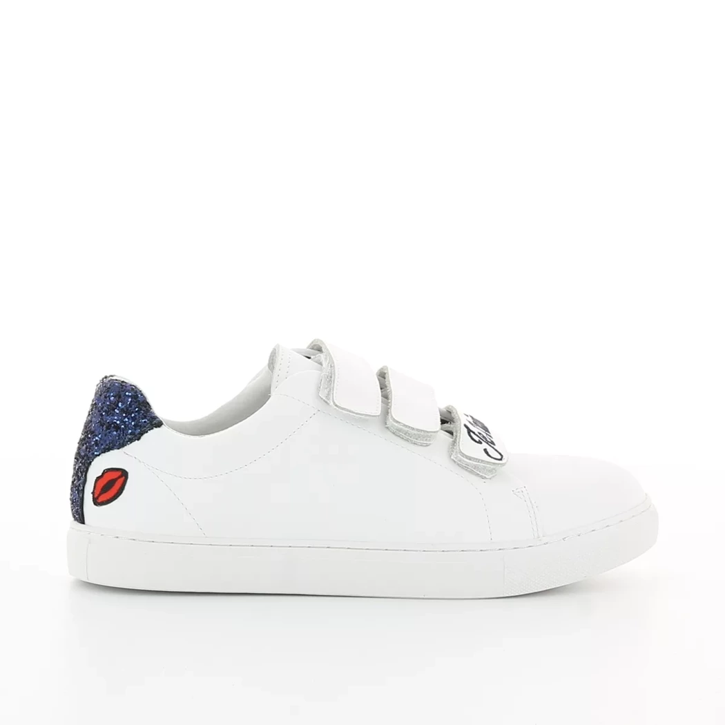 Image (2) de la chaussures Bons baisers de Paname - Baskets Blanc en Cuir